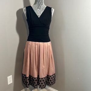 Black and rose dress